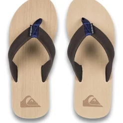 Beach Shoes*Quiksilver Mens Molokai Layback Flip Flops in Brown
