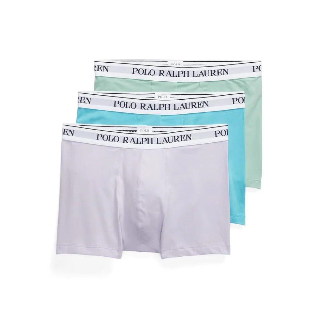 Underwear And Socks*Ralph Lauren Boxer Briefs 3 Pack in Green
