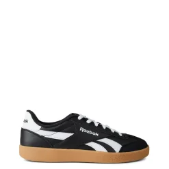 Trainers*Reebok Smash Edge Low Top Sneakers Black White Gum in Black