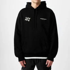 Fitness And Gym Tops*Represent 247 Future Over Size Hoodie in Black