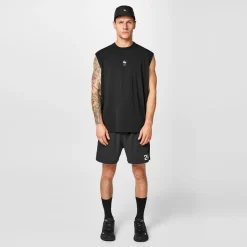 Fitness And Gym Shorts*Represent 247 Mens Fused Shorts in Black