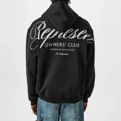 Hoodies*Represent Owners Script Hoodie in Black