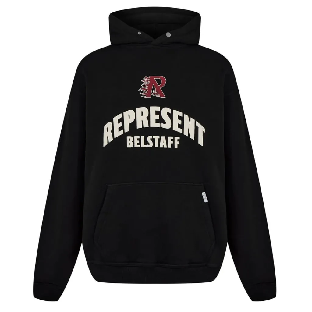Hoodies*Represent X Belong Sleeve T-Shirtaff Flame Phoenix Hoodie in Black