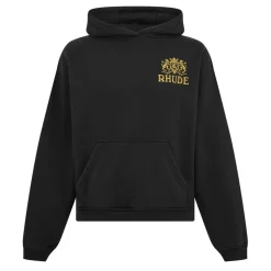 Hoodies*Rhude Cresta Hoodie in Black