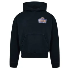 Hoodies*Rhude Grand Cru Hooded Sweatshirt in Black