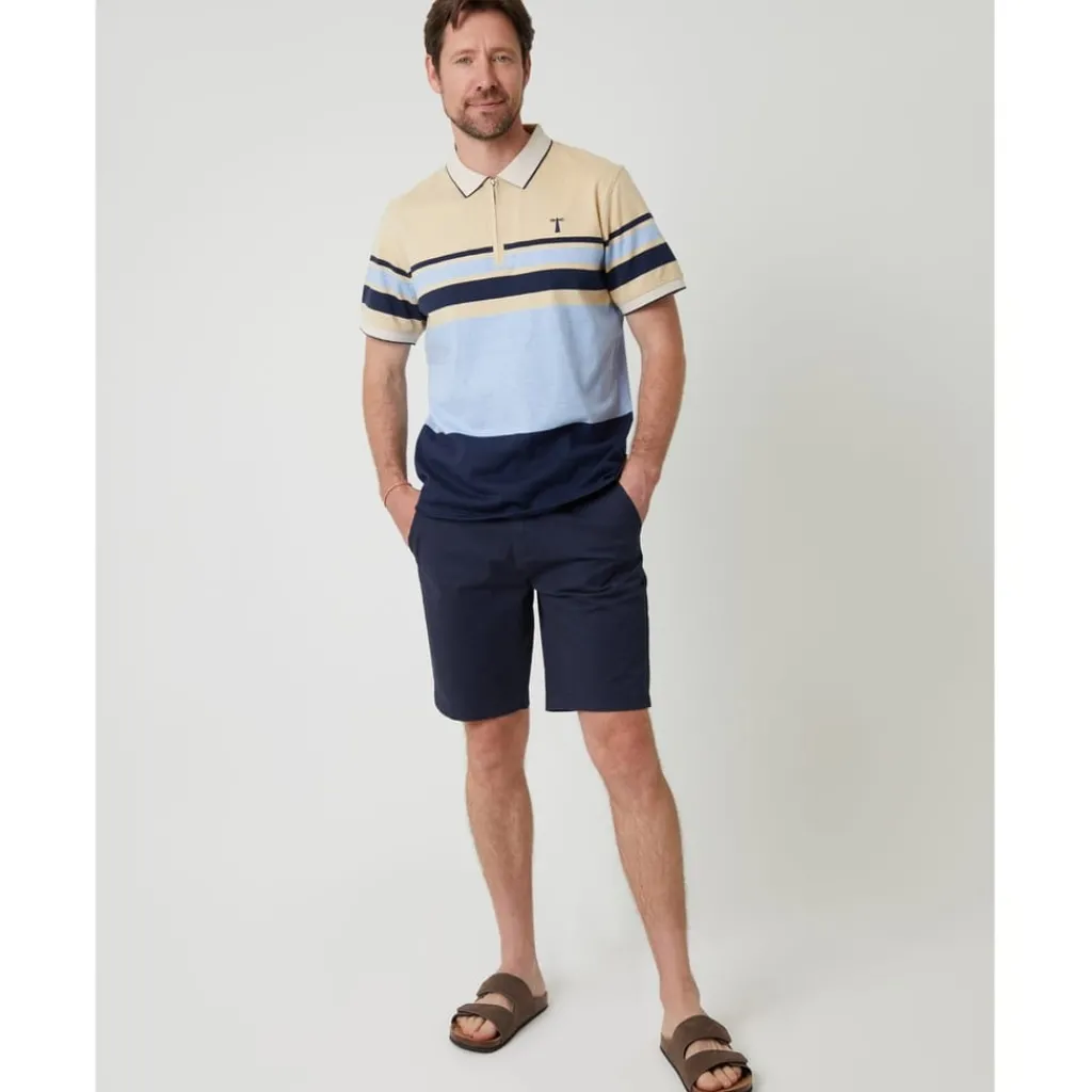 Polo Shirts*Saltwell Polo Zip in Blue