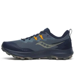 Fitness And Gym Footwear|Running Shoes*Saucony Peregrine 14 Low Top Lug Sole Sneakers in Blue