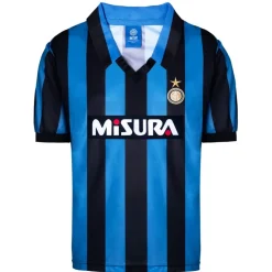 Football And Rugby Clothing*Score Draw Inter Milan Retro Home Shirt 90 Adults in Blue