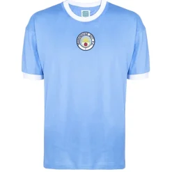 Football And Rugby Clothing*Score Draw Mens Manchester City 1972 Home Shirt in Blue