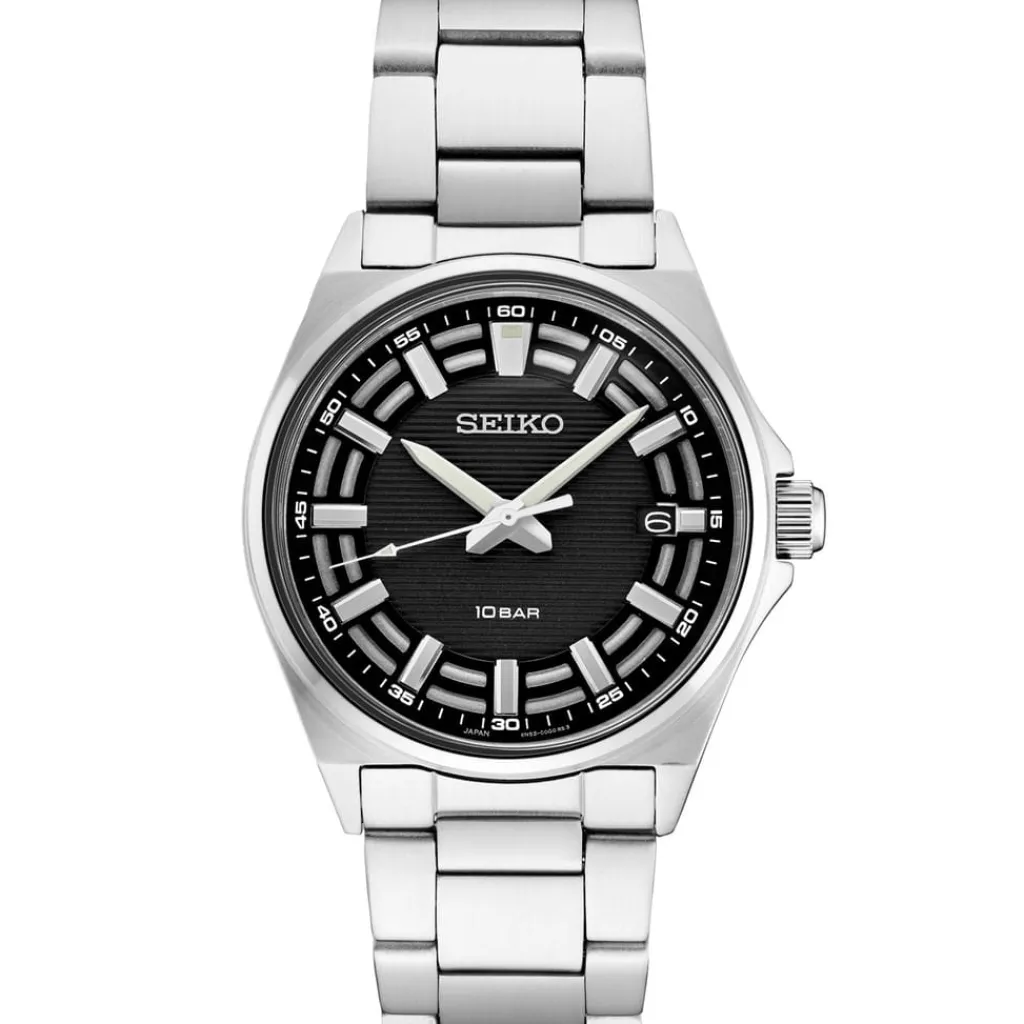 Jewellery-Watches*Seiko Date Watch in Black