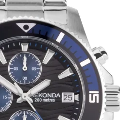 Jewellery-Watches*Sekonda Wave Stainless Steel Classic Analogue Quartz Watch in White