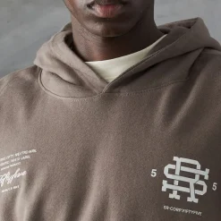 Sweatshirts|Hoodies*Series 55 Versus Front Back Logo Hoodie in Brown