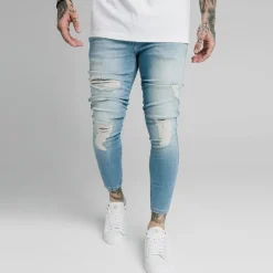 Jeans*SikSilk Distressed Skinny Jeans in Blue