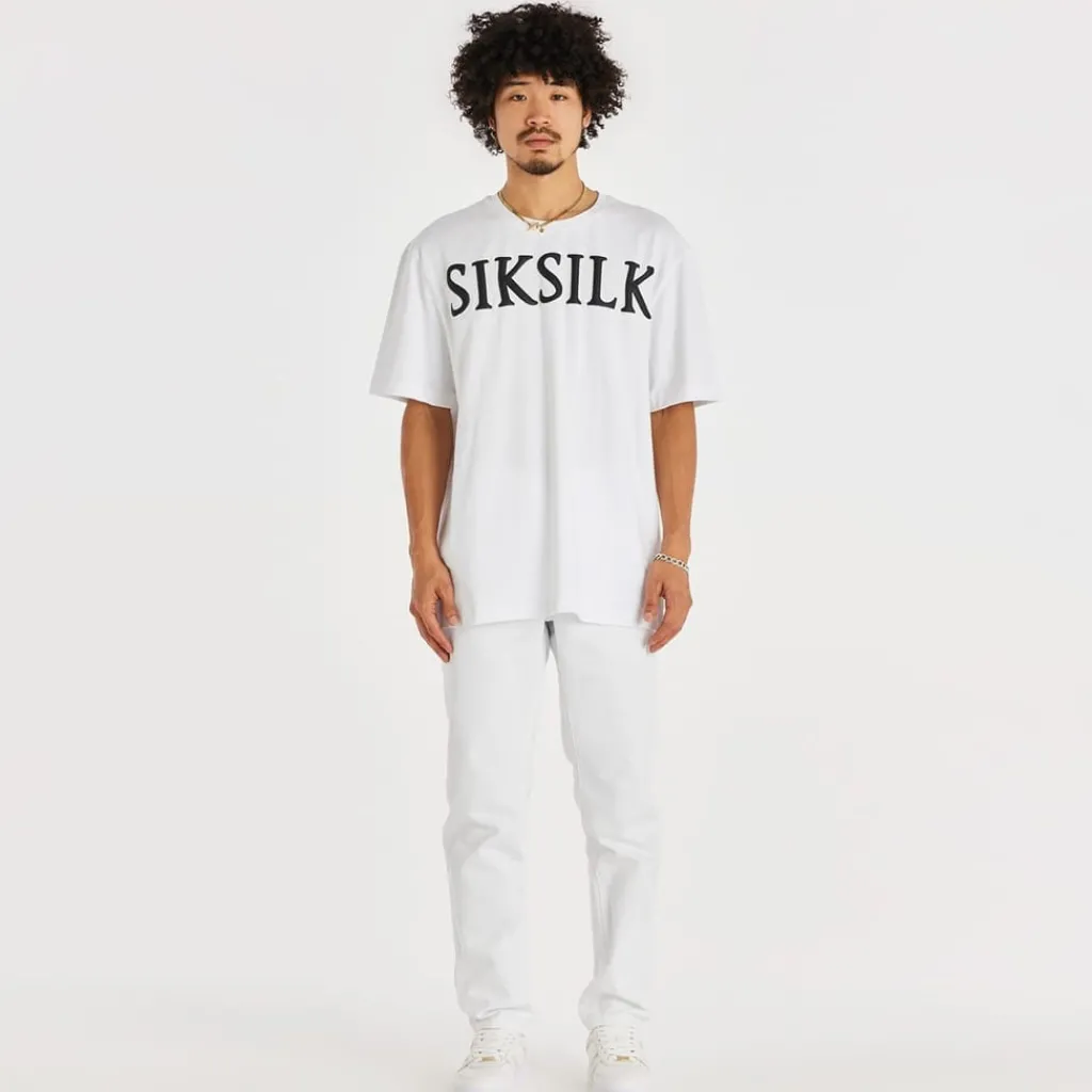Jeans*SikSilk St Jean Straight Leg Pants in White