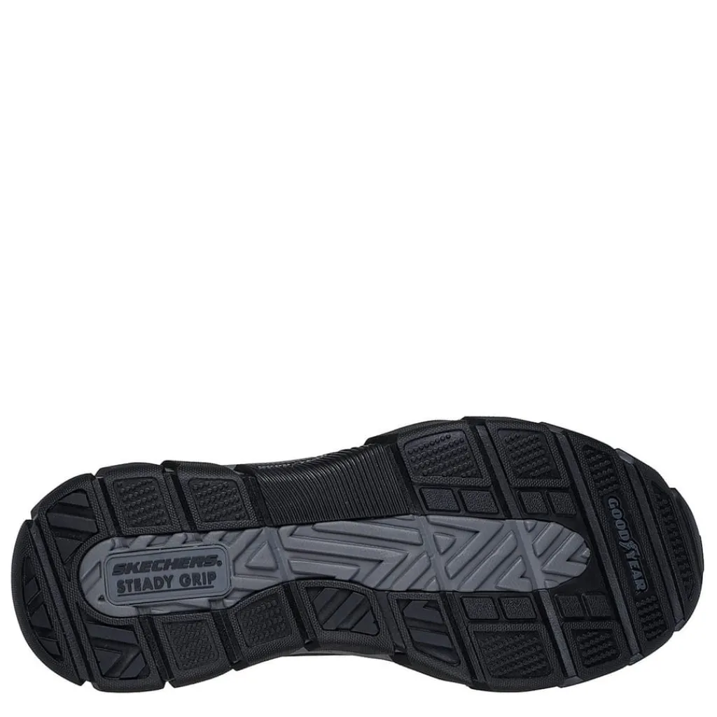 Boots*Skechers John Deere Mid Top Steel Toe Rain Boots in Black