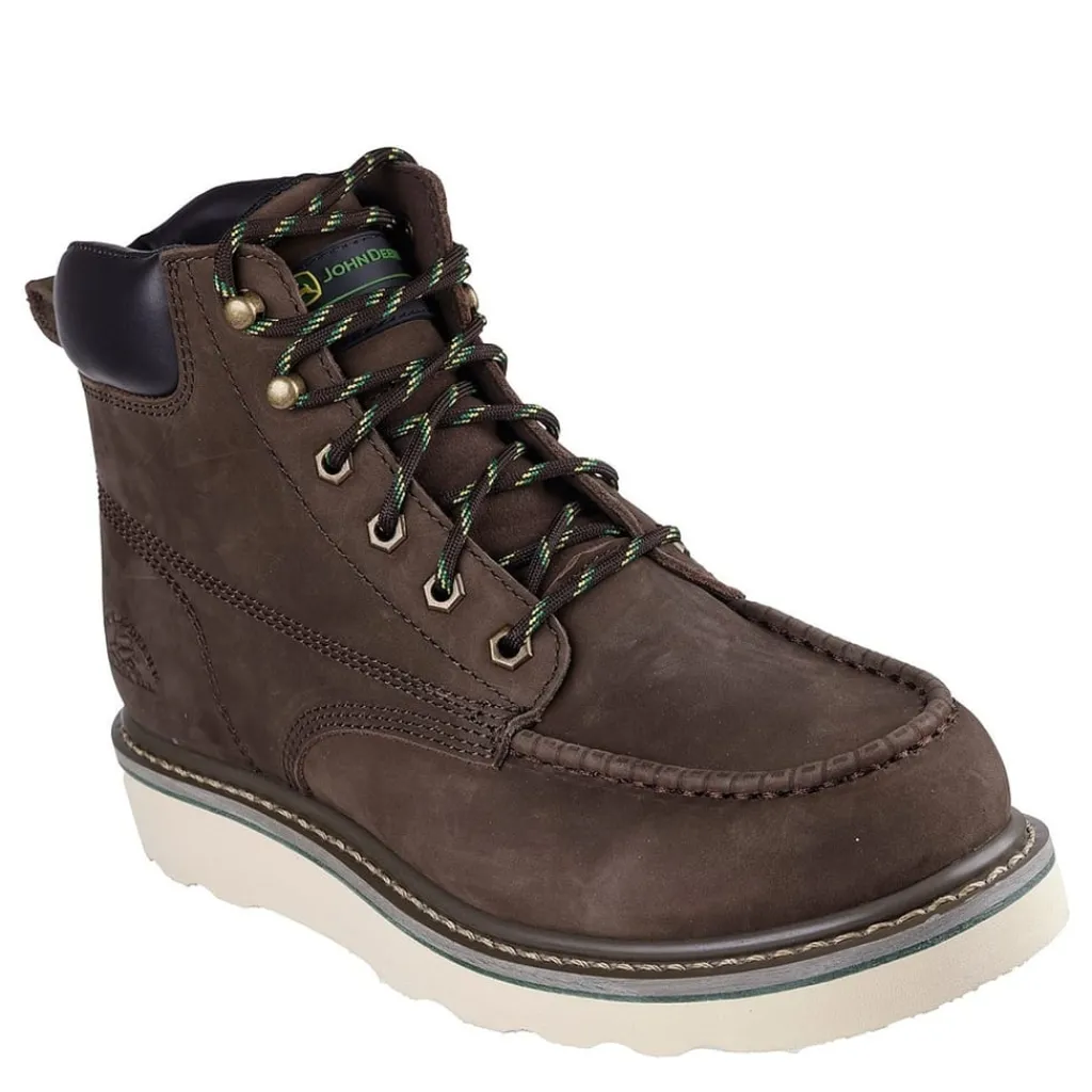 Boots*Skechers John Deere Steel Toe Safety Boots in Brown