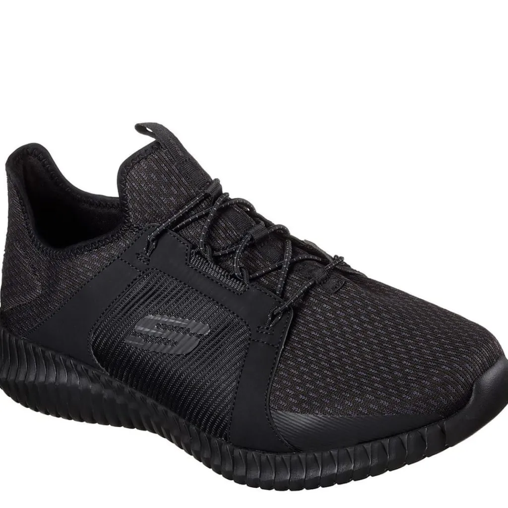 Trainers*Skechers Mens Flex Elite Trainers in Black