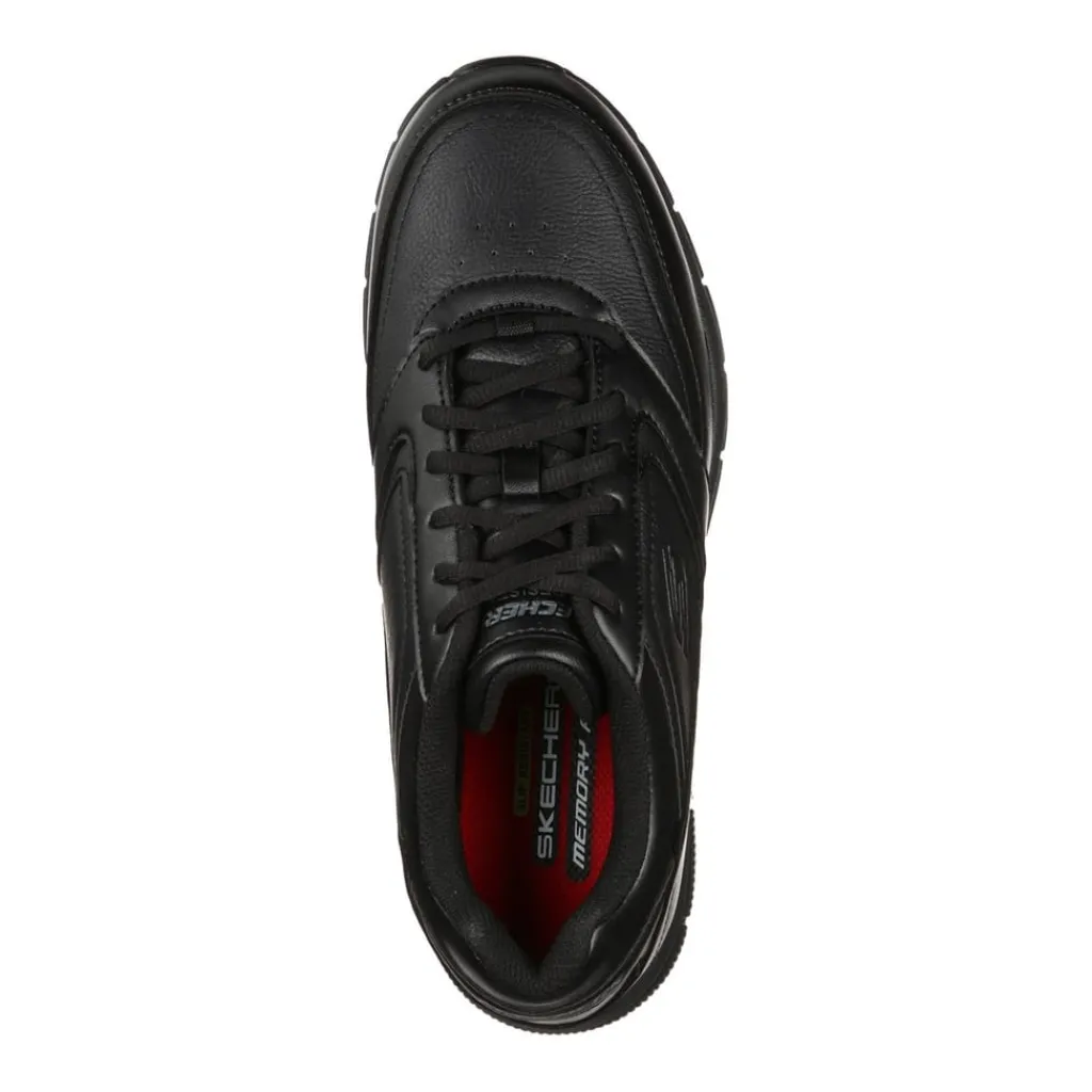 Shoes*Skechers Mens Work Relaxed Fit: Nampa Sr Work Trainers in Black