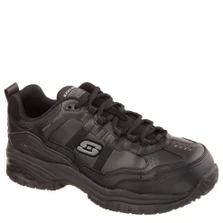 Boots*Skechers Work Stride Mens Safety Shoes in Black