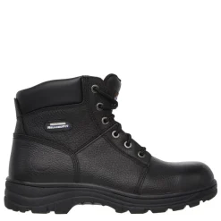 Boots*Skechers Work Workshire Mens Steel Toe Cap Safety Boots in Black