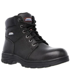 Boots*Skechers Work Workshire Mens Steel Toe Cap Safety Boots in Black