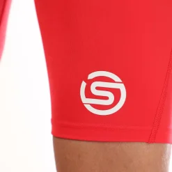 Fitness And Gym Shorts|Fitness And Gym Pants*Skins Series-1 Half Tights in Red