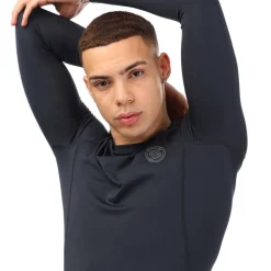Fitness And Gymwear*Skins Series-2 Long Sleeve Top in Navy