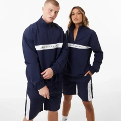 Tracksuits*Slazenger Ft. Aitch Contrast Half Zip Track Top in Blue