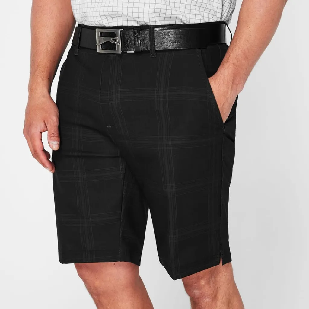 Fitness And Gym Shorts*Slazenger Mens Check Shorts in Grey
