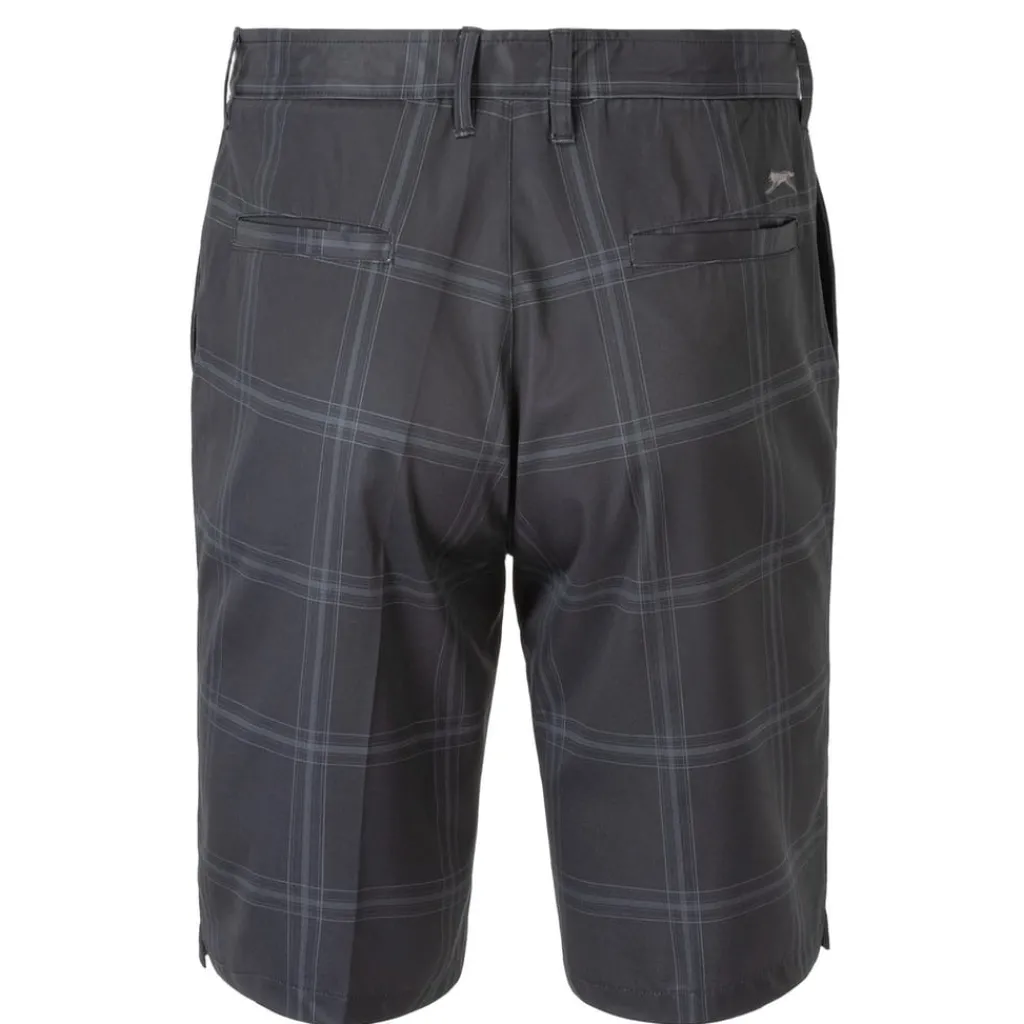 Fitness And Gym Shorts*Slazenger Mens Check Shorts in Grey