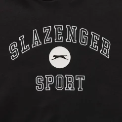 Hoodies*Slazenger Mens Fleece Large Logo Hoodie in Black