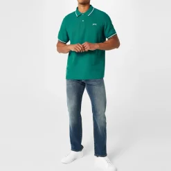 Polo Shirts*Slazenger Mens Tipped Polo Shirt in Blue