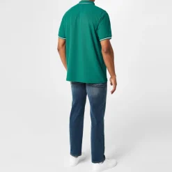 Polo Shirts*Slazenger Mens Tipped Polo Shirt in Blue