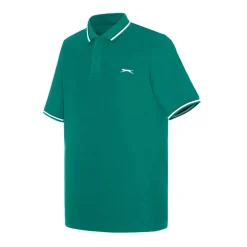 Polo Shirts*Slazenger Mens Tipped Polo Shirt in Blue