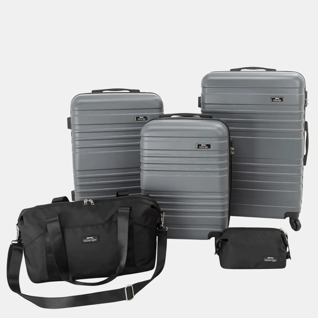 Bags*Slazenger 5pc Suitcase in Grey