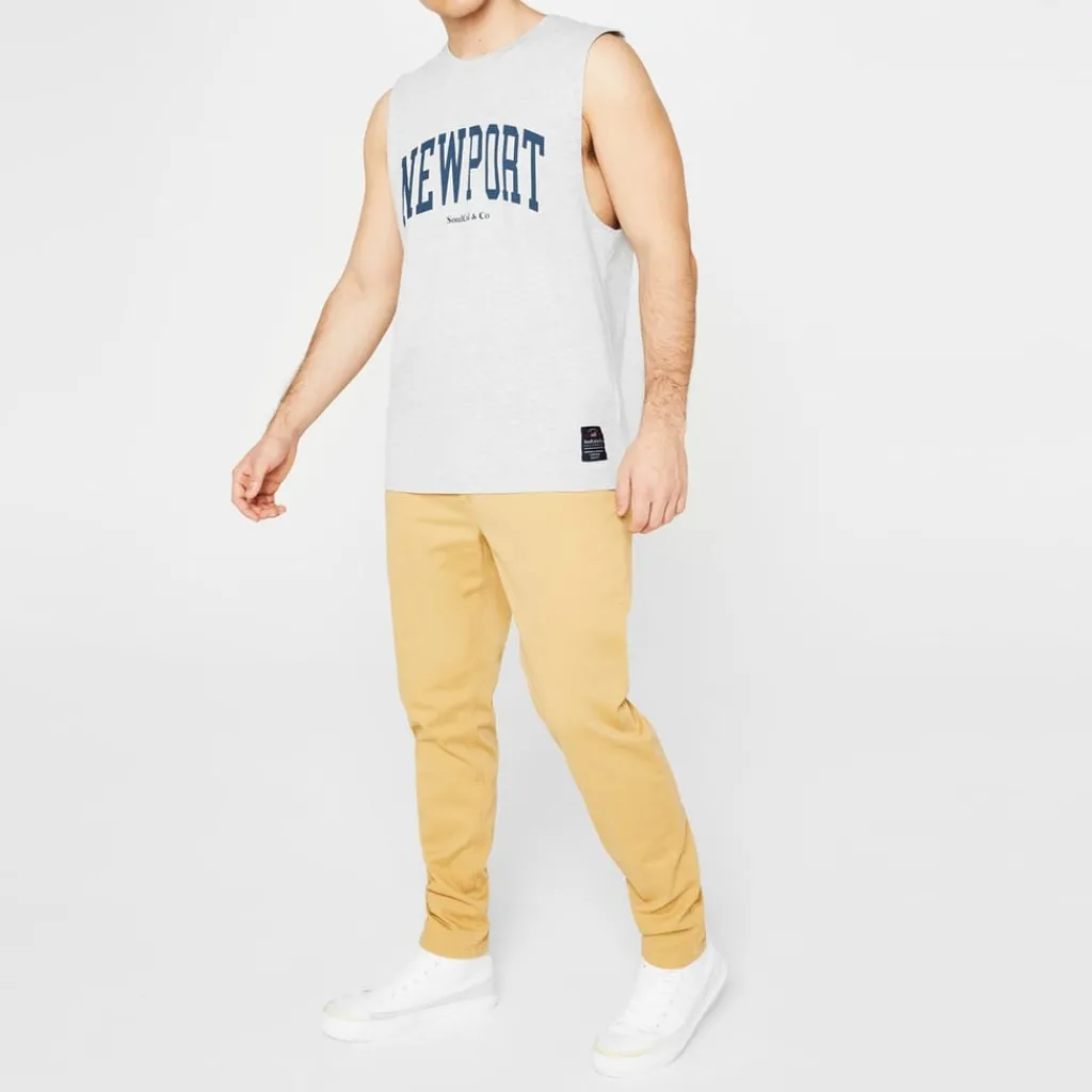 Trousers*SoulCal Mens Chinos in Beige