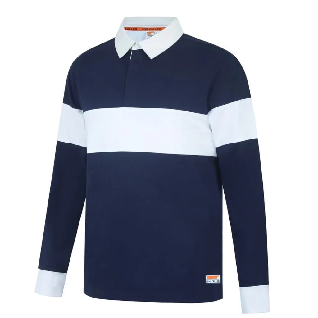 Polo Shirts*SoulCal Rugby Polo in Blue