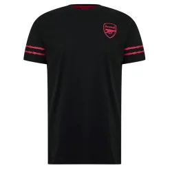 Football And Rugby Clothing*Source Lab Arsenal Graphic T-Shirt Adults in Black