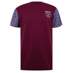 Football And Rugby Clothing*Source Lab Mens West Ham Graphic T-Shirt in Red