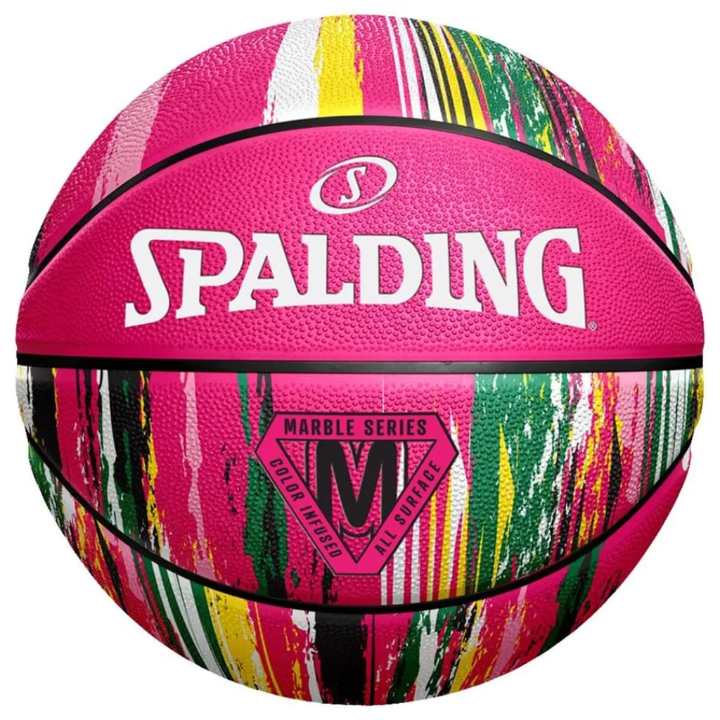 Assorted*Spalding Marble 51 Basketball in Pink