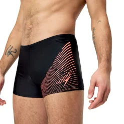 Shorts*Speedo Medley Logo Aqua Shorts in Black Red