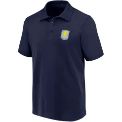 Football And Rugby Clothing*Team Mens Aston Villa Crest Polo in Blue