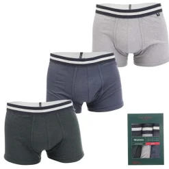 Underwear And Socks*Ted Baker 3 Pack of Cotton Trunks in Denim