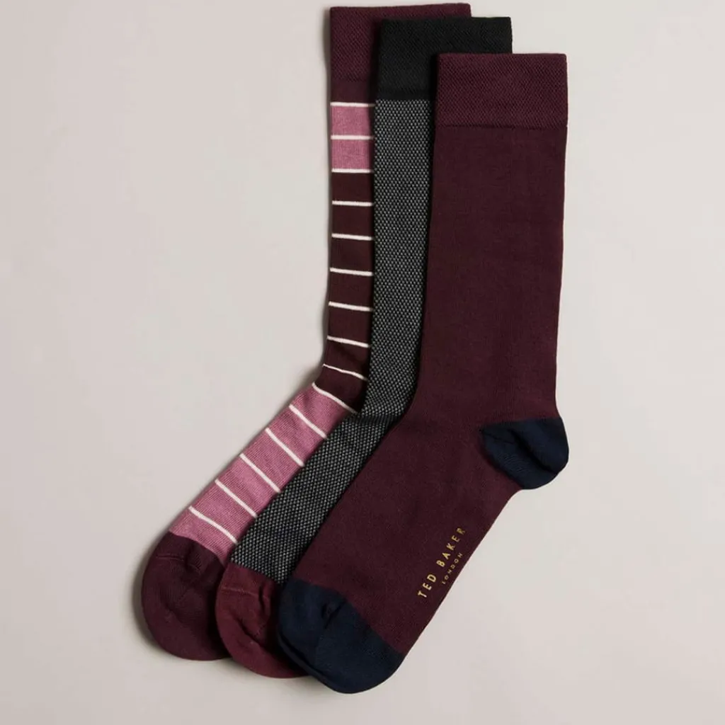 Underwear And Socks*Ted Baker 3 Pack of Dudes Socks in Various