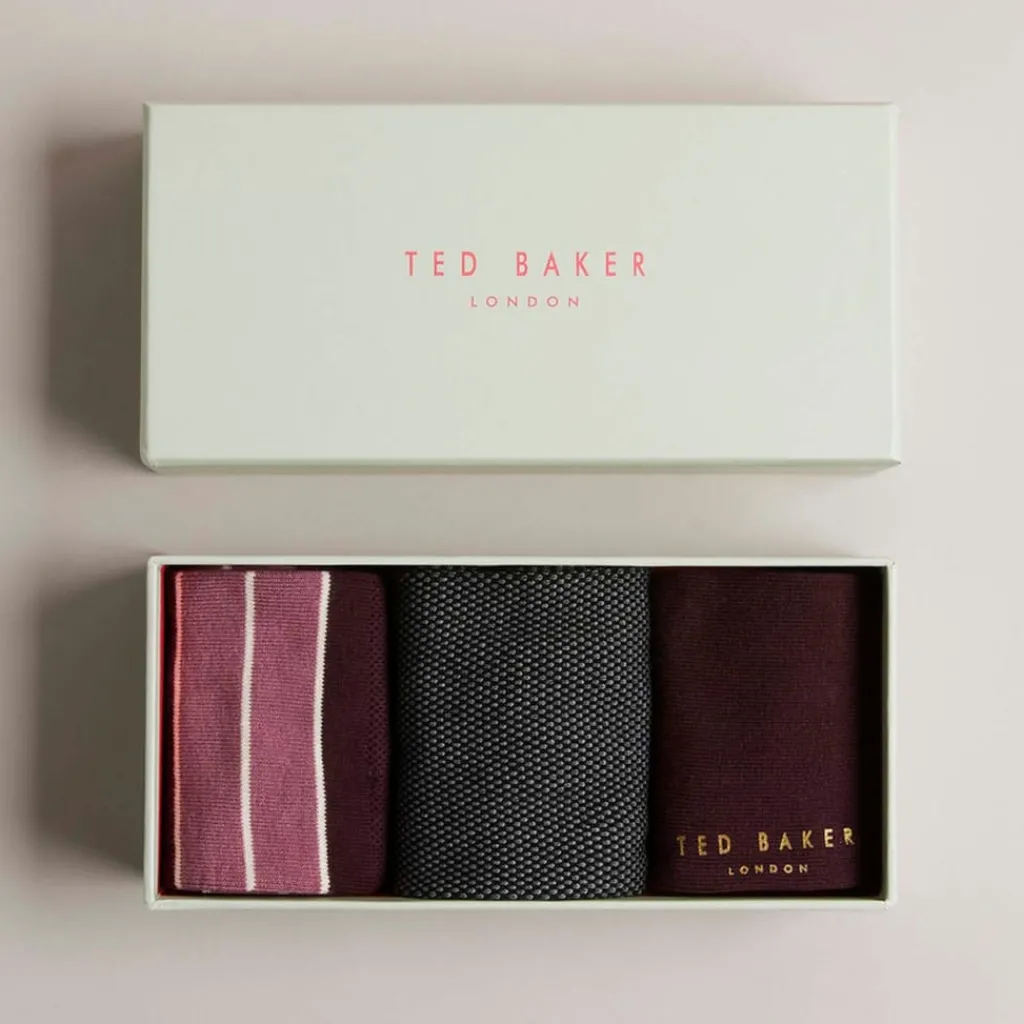 Underwear And Socks*Ted Baker 3 Pack of Dudes Socks in Various