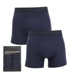 Underwear And Socks*Ted Baker 2 Pack of Modal Trunks in Navy