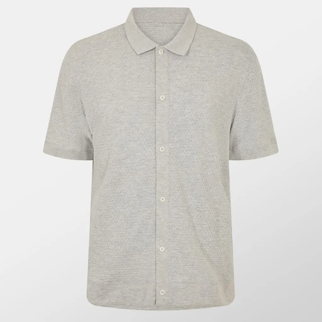Shirts*Ted Baker Connyr Sspiqshrt in Grey