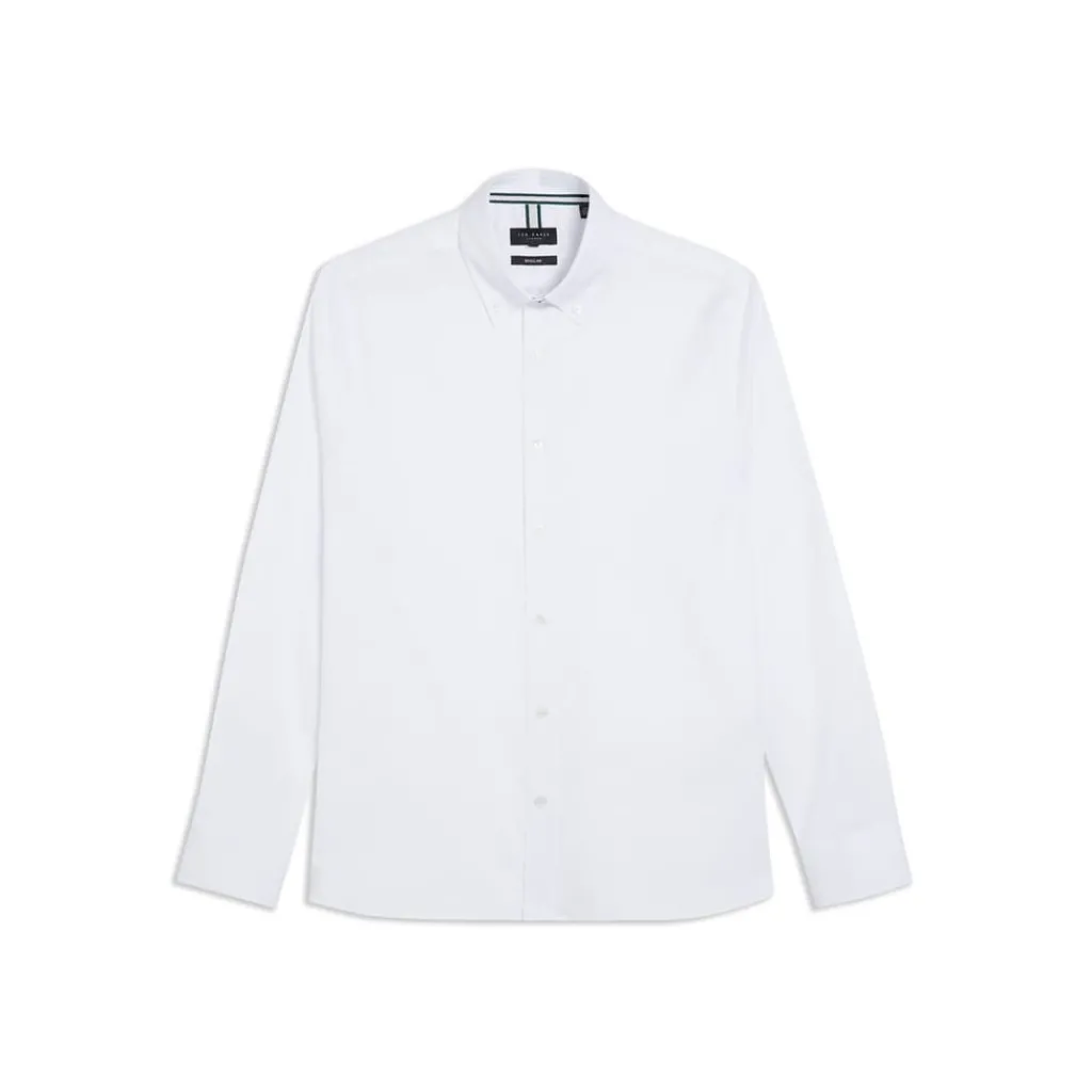 Shirts*Ted Baker Oxford Regular Fit Long Sleeve Shirt in White