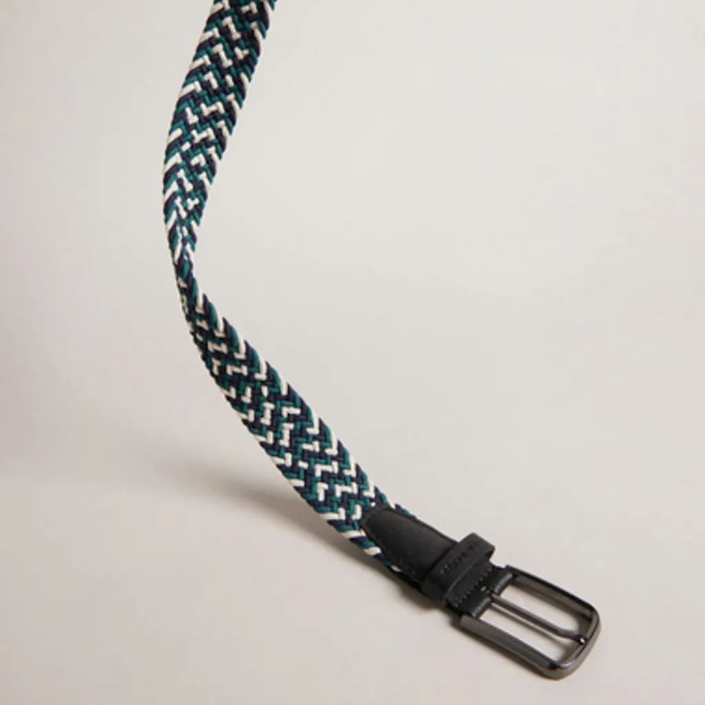 Belts*Ted Baker Stretch Woven Elastic Belt in Black