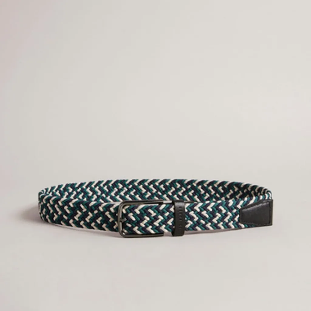 Belts*Ted Baker Stretch Woven Elastic Belt in Black